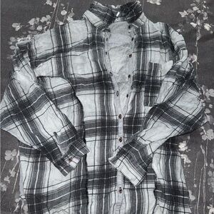 Urban Outfitters Out From Under Grey Plaid Top Size XS/S